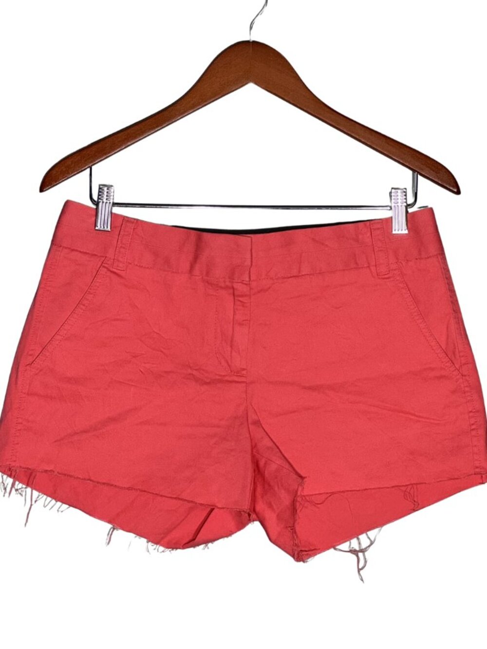 J. Crew 3" Chino Short in Red Orange